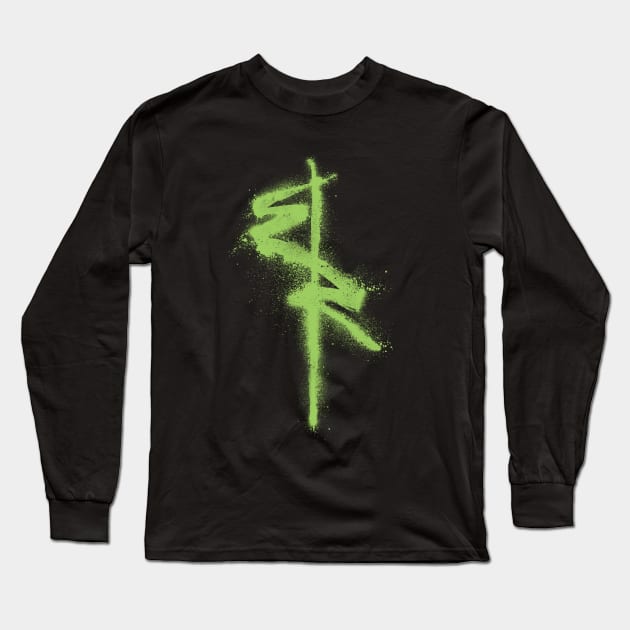 Edgerunners Symbol - Spray Paint Graffiti Style Long Sleeve T-Shirt by blynncreative